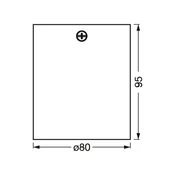 OSRAM stropni reflektor SQUARE, črn, 8 x 8 cm, kovina, GU10 - Dnevna soba/jedilnica - Sodobni - Aluminij