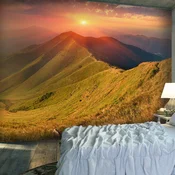 Foto tapeta - Beautiful autumn landscape Carpathians 200x154