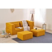 Atelier del Sofa Dvosed na razvlacenje Pirgos, 200x75x90 cm, Narandžasti
