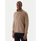 Jack & Jones Pulover Point 12287316 Bež Relaxed Fit