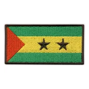 shumee Našitek zastave Sao Toméja in Príncipa - Podlaga za likanje/toplotno varjenje - Vezen našitek/značka/emblem