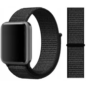 shumee PASEK ZA APPLE WATCH 1/2/3/4/5/6/7/8/9/SE 38/40 MM ČRN MATERIAL