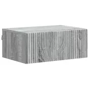 vidaXL vidaXL Stenski nočni omarici s predalom Siva Sonoma 49 x 34,5 x 20 cm, (5000209861)