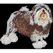 shumee Löwchen, Löwchen - našitek v obliki psa, vezeni našitek, edinstvena dekoracija nahrbtnika Art-Dog