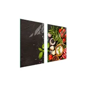 shumee STEKLENI ZAŠČITNI KROŽNIK ZA KUHINJO 65x52