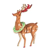 Carolijashop 3d drvena eko puzzle - Božicni irvas ( 1164)