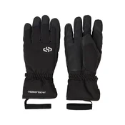 Jack & Jones Junior Rokavice JACPEISEY črna/srebrna