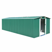 Vrtna lopa 257x597x178 cm kovinska zelena