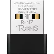 TP-Link MA20N Mercusys AC650 Nano Wi-Fi USB Adapter