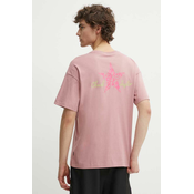Pamucna majica Converse boja: ružicasta, s aplikacijom, 10025187-A02