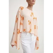 Majica Day Birger et Mikkelsen Becky - Falling Flowers ženska, oranžna barva, DAY65243204