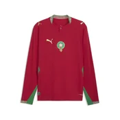 PUMA Morocco 2026 Authentic Home Long Sleeve Jersey Men, Performance, Fast Red/Victory Gold, XL