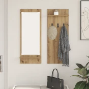 Vješalica za kapute na zidu Umjetnicki hrast 70 x 10 x 90 cm