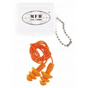 Zaščitni čepki za ušesa MFH Earplugs, orange, with case | 28711