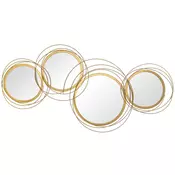 Homestar Set ogledal stenska dekoracija 107x56x4 cm zlata