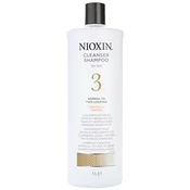 Nioxin System 3 šampon za pocetnu fazu rijetke, nježno kemijski tretirane kose (Cleanser Shampoo Fine Hair Normal to Thin-Looking Chemically Treated) 1000 ml