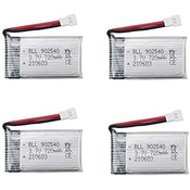Komplet 4 baterij LiPo 3,7 V 720 mAh za drone Syma X5, Cheerson CX-30W, Wltoys F949