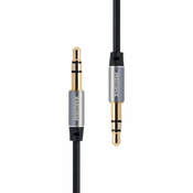 REMAX mini jack 3,5 mm pomožni kabel remax rl-l200, 2 m (črn)
