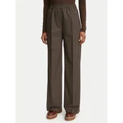 Weekend Max Mara Hlače iz tkanine Petra 2625136052 Rjava Regular Fit