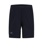 UNDER ARMOUR Sportske hlace Launch, crna / bijela / svijetloplava