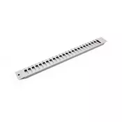 FO front plate for fiber optic panel (for DN-96200-P) 24x SC duplex 1U, gray