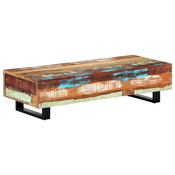Stolic za kavu od obnovljenog drva i celika 120 x 50 x 30 cm