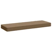 Vidaxl Blazina za klop - 1 kos VUGHT 100% poliester Taupe