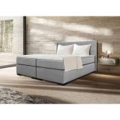 MID.YOU POSTELJA BOXSPRING x , leseni material siva