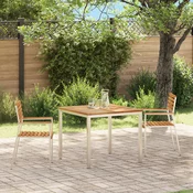 Vrtna stolica 2 pcs Prirodna nafta Cvrsto teak drvo