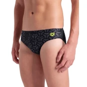 Arena performance monogram swim briefs black s - uk32