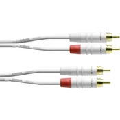 Cordial Cordial  avdio adapterski kabel [2x moški cinch konektor - 2x moški cinch konektor] 1.50 m bela, (20434681)