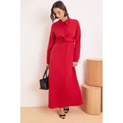 Trendyol Modest Ženska haljina Tctss26Eb00095, Crvena