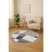 Conceptum Hypnose Tepih Bukle 1403, O120 cm, Teget-sivi
