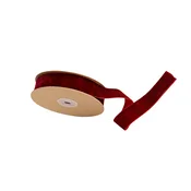 INF 2.5cm x 10m Žametni Trak - Enostranski Flok Trak za DIY Obrt & Božični Okras WineRed, (5000165791)