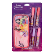 Disney Disney Princess Lip Gloss & Pouch Set set sjajila za usne s etuijem za djecu 4 kom