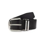 Tommy Jeans Pas OTIS BUCKLE 4.0 črna
