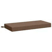 Vidaxl Blazina za klop SOEST 100% poliester Taupe 80 x 40 x 8 cm