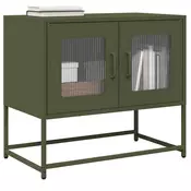 Vidaxl vidaXL TV stojalo olivno zeleno 68x39x60,5 cm hladno valjano jeklo