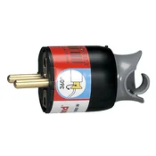 50173 VTIČ 2P+E/16A/230V MAX. 3680W VRTEČI ČRN LE050173