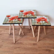 Hanah Home Set klub stocica 3Shp239, 3 komada, Žuta