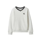 Calvin Klein Jeans Majica svetlo bež/črna