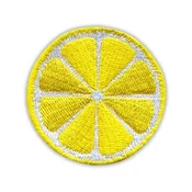 shumee Našitek rezine limone - samolepilna podlaga - vezen našitek/značka/emblem