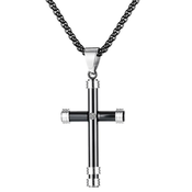 Ogrlica SC-22857 - Crna / Srebrna KP22857