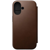 Nomad Modern Leather Folio, brown - iPhone 16 (NM01683285)