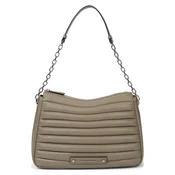 Karl Lagerfeld Torba za čez ramo K/Essential Plie temno siva