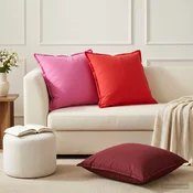 vidaXL Blazina 2 kos HOUTEN Rdeča 55 x 55 cm Poliester
