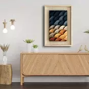 Wallity Dekorativna uramljena slika, 43x63cm, Šarena