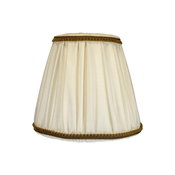 Duolla - Abažur za stonu i podnu lampu E27, precnik 18,5 cm, krem/braon