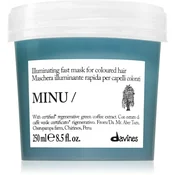 Davines Minu Illuminating Mask maska za posvetlitev za barvane lase 250 ml