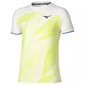 Moška majica Mizuno Stargazer Shadow Graphic Short Sleeve Tee White Yellow S